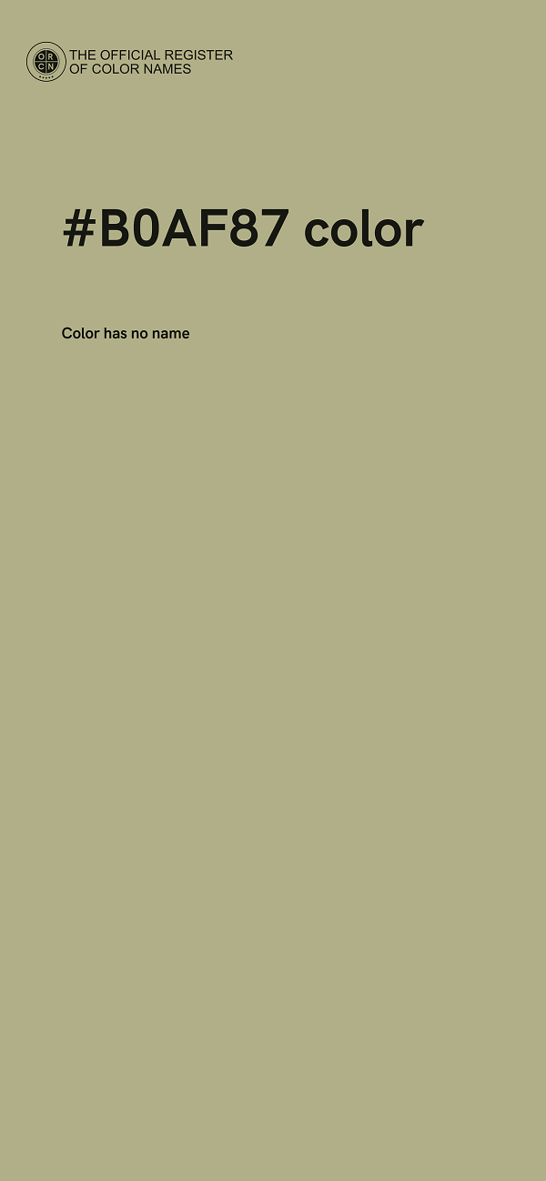 #B0AF87 color image