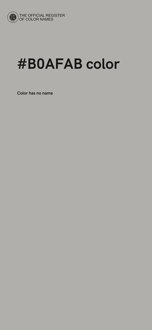 #B0AFAB color image
