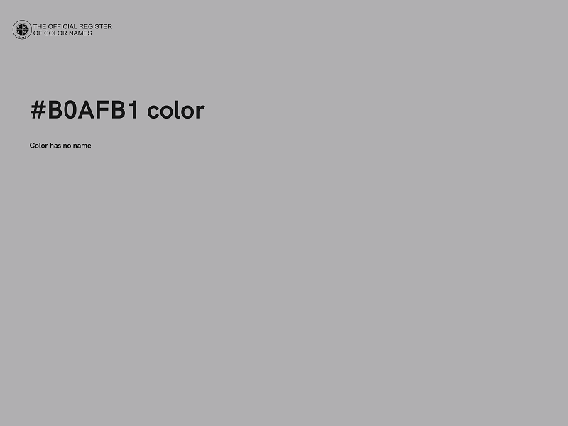 #B0AFB1 color image