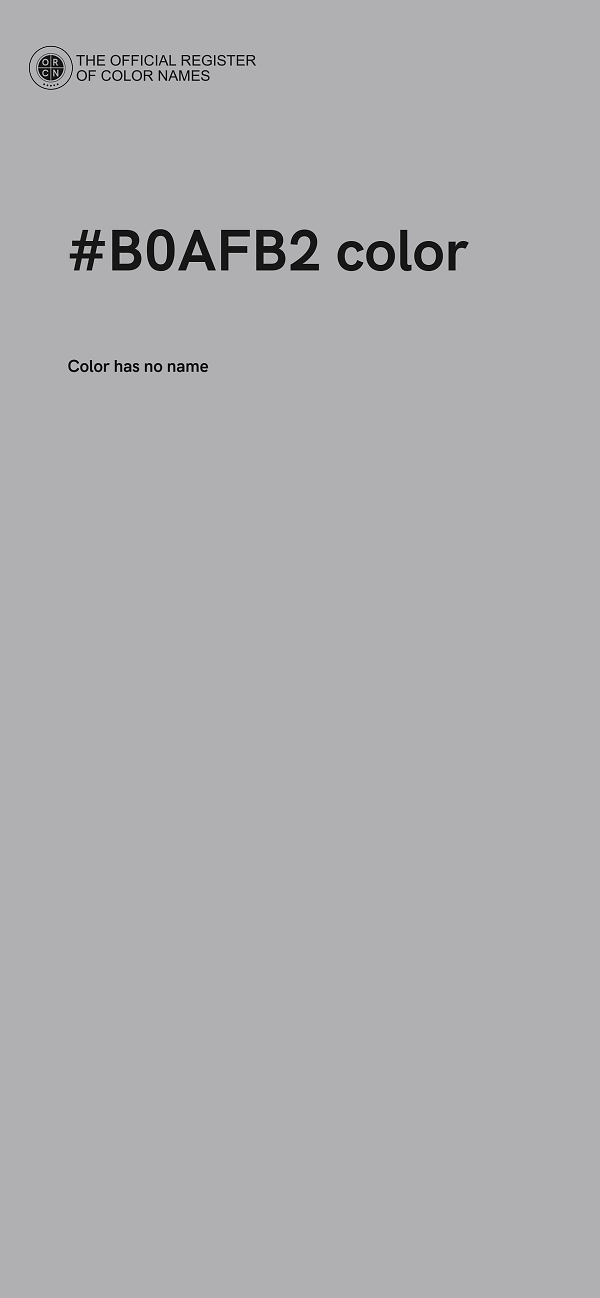 #B0AFB2 color image
