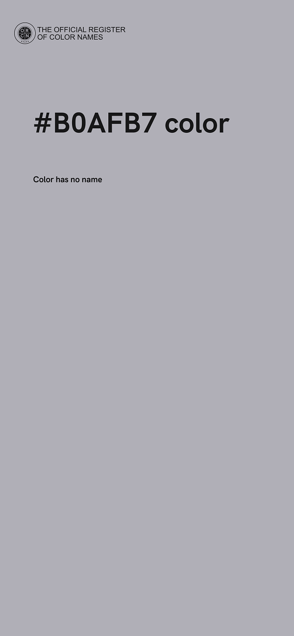 #B0AFB7 color image