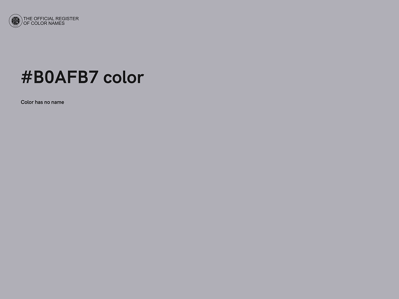 #B0AFB7 color image