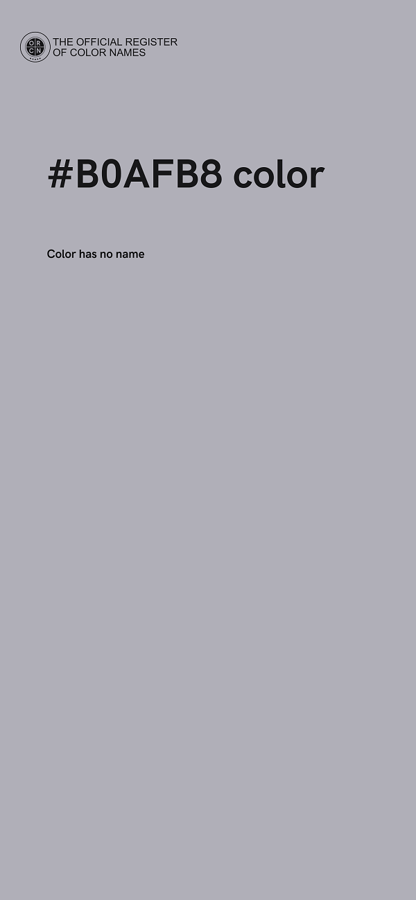 #B0AFB8 color image