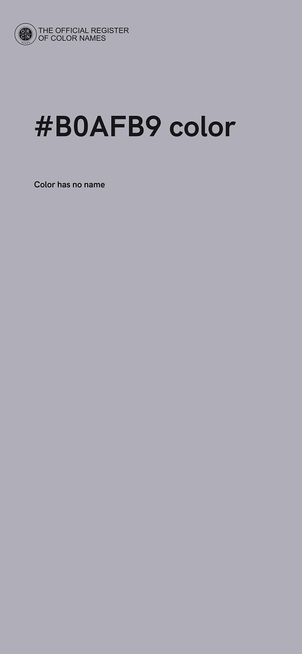 #B0AFB9 color image
