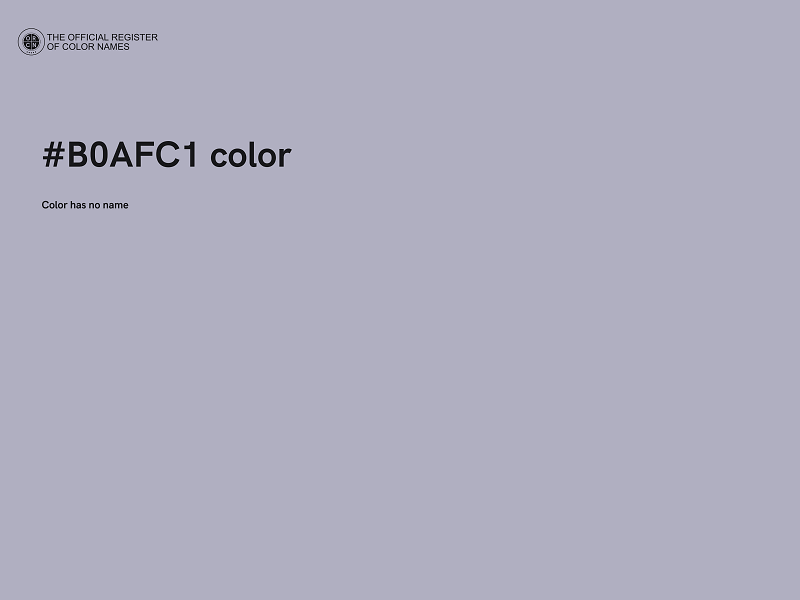 #B0AFC1 color image