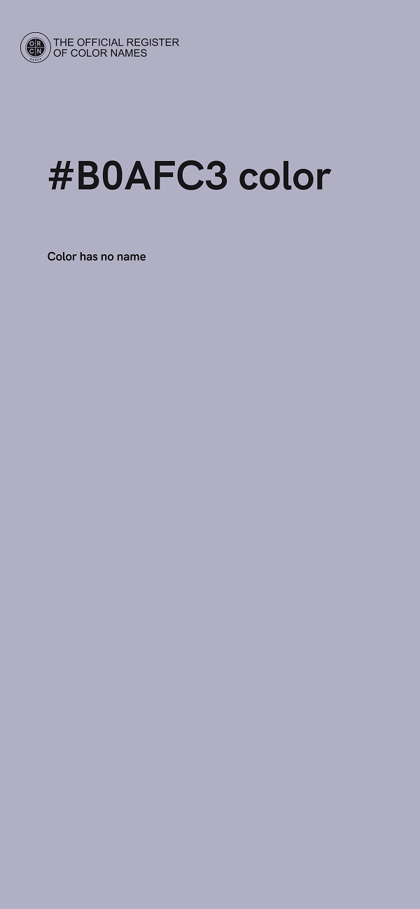 #B0AFC3 color image