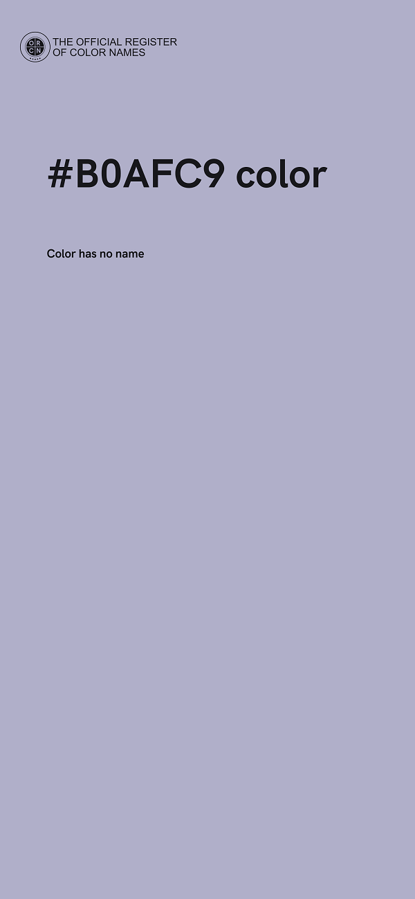#B0AFC9 color image