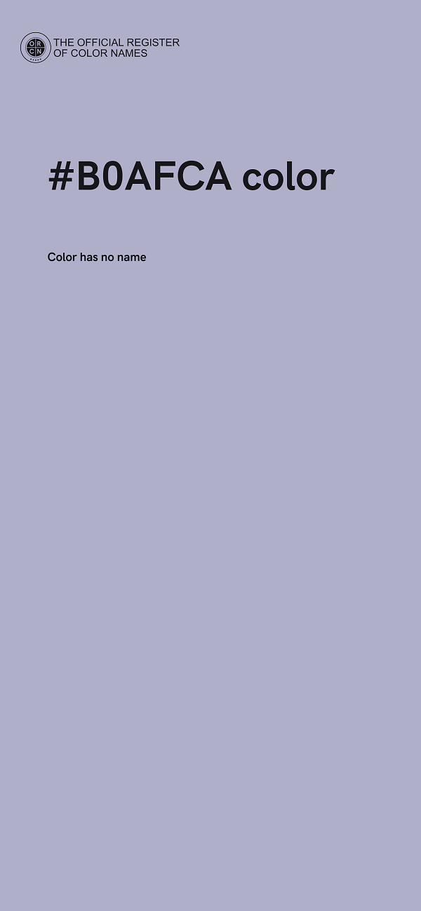 #B0AFCA color image