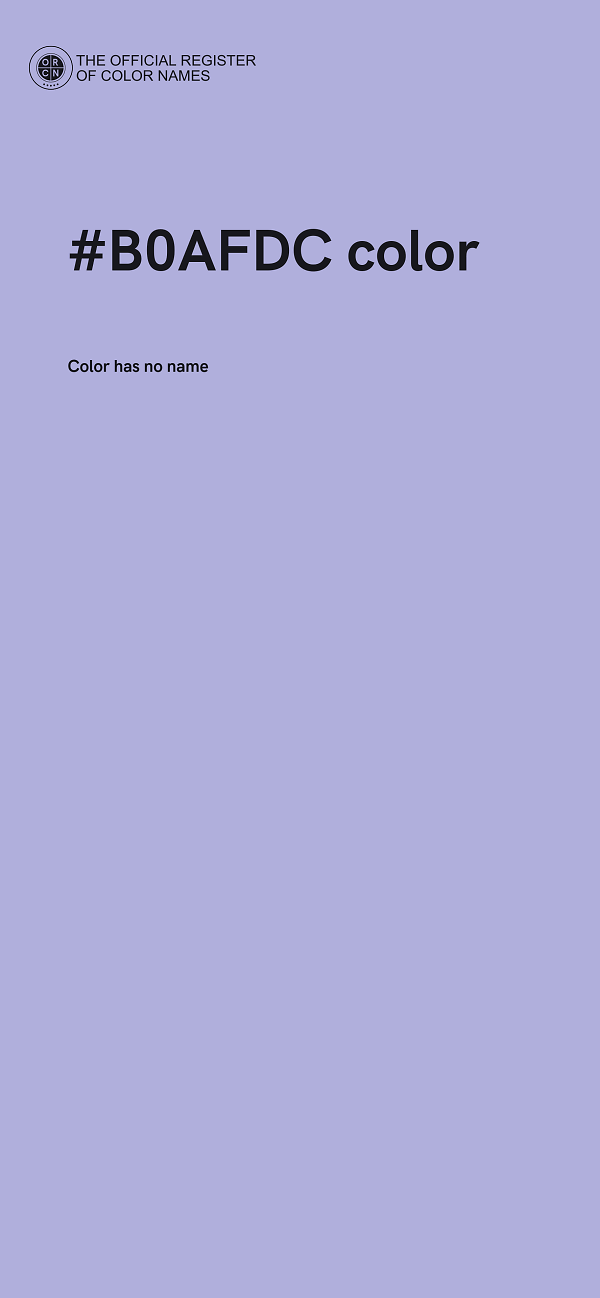 #B0AFDC color image