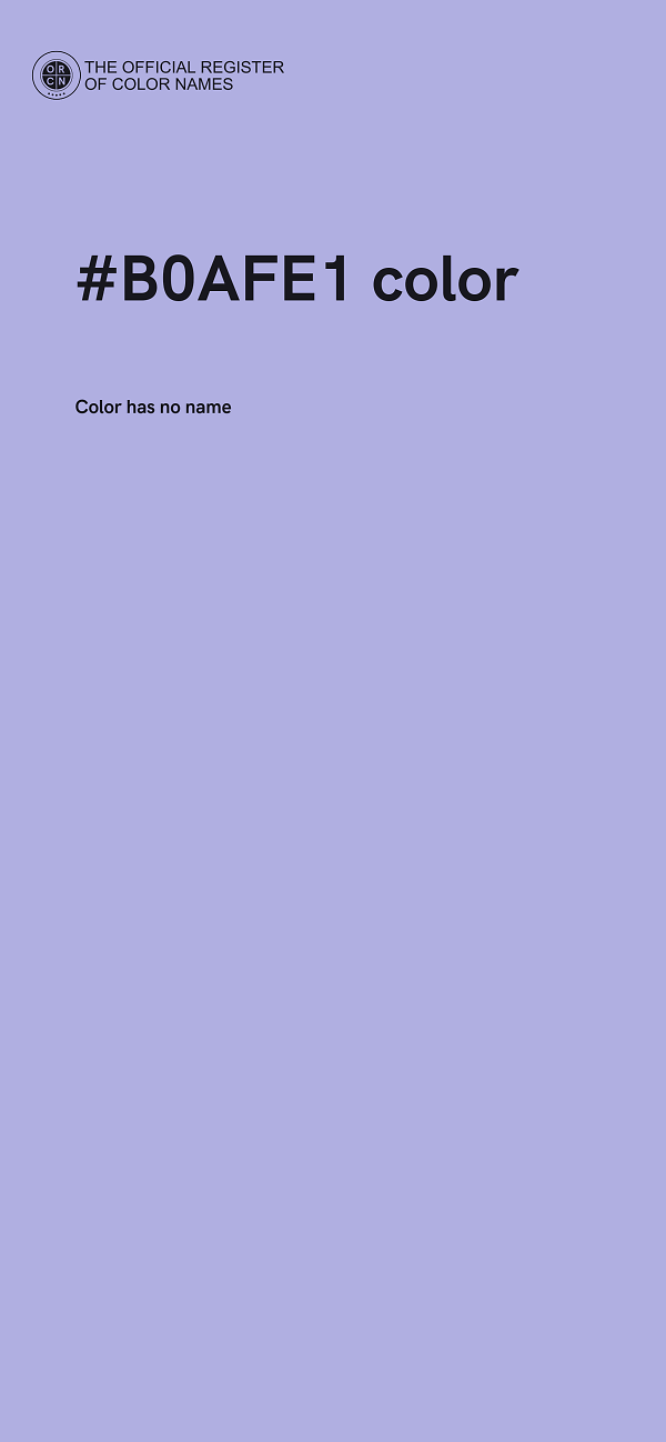 #B0AFE1 color image