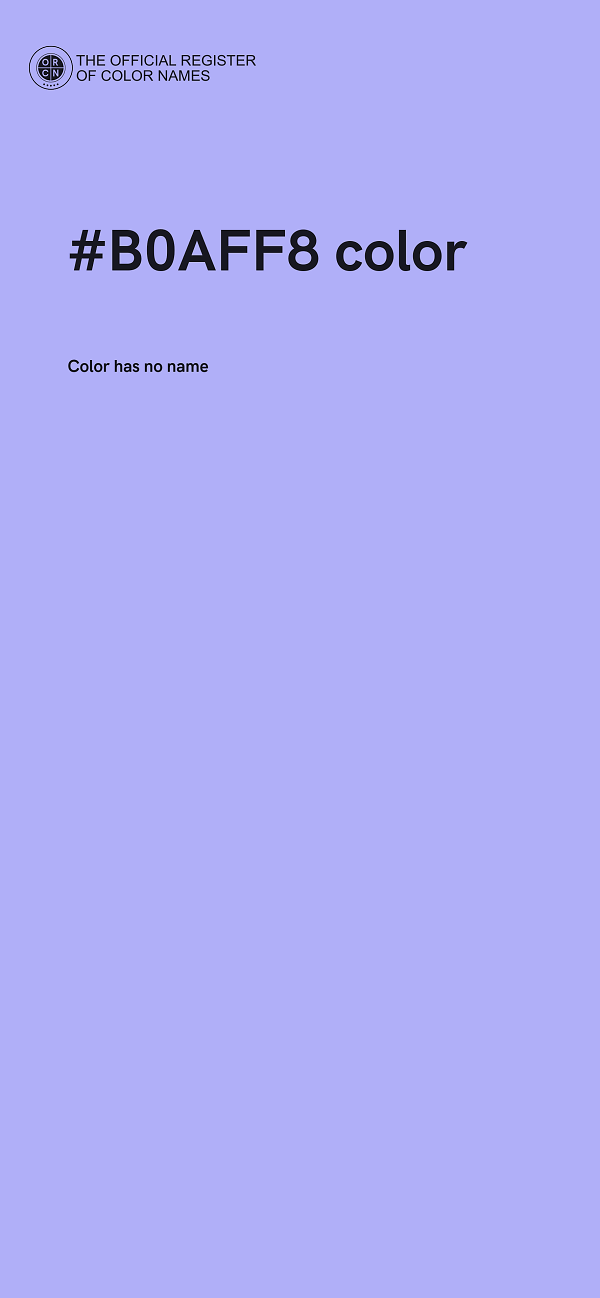 #B0AFF8 color image