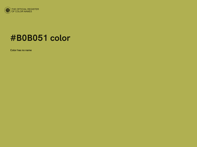 #B0B051 color image