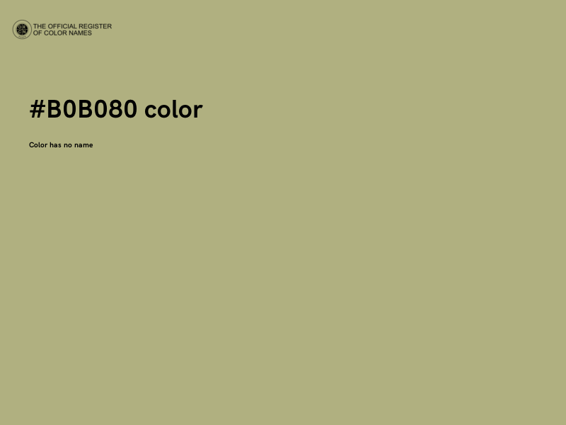 #B0B080 color image