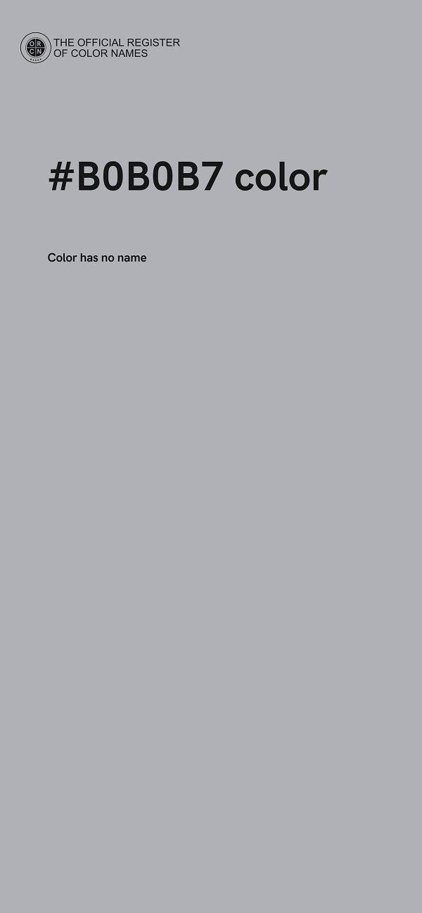 #B0B0B7 color image