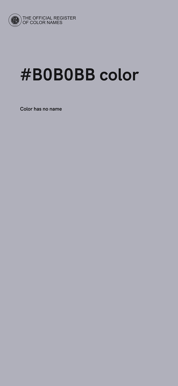 #B0B0BB color image