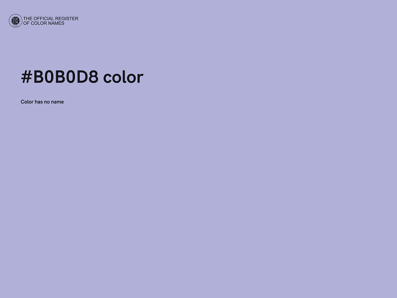 #B0B0D8 color image