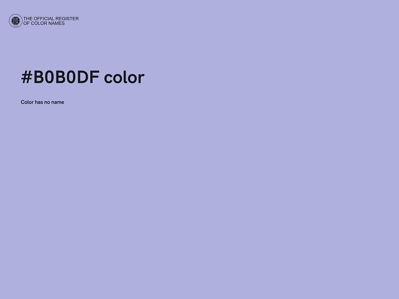 #B0B0DF color image