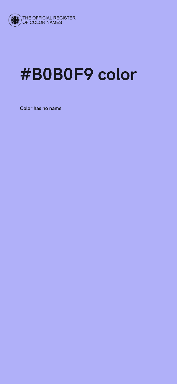 #B0B0F9 color image