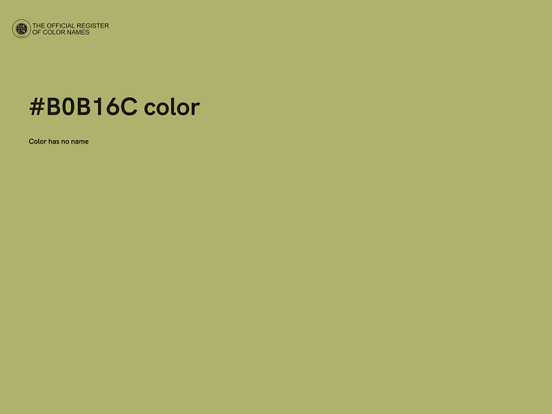 #B0B16C color image