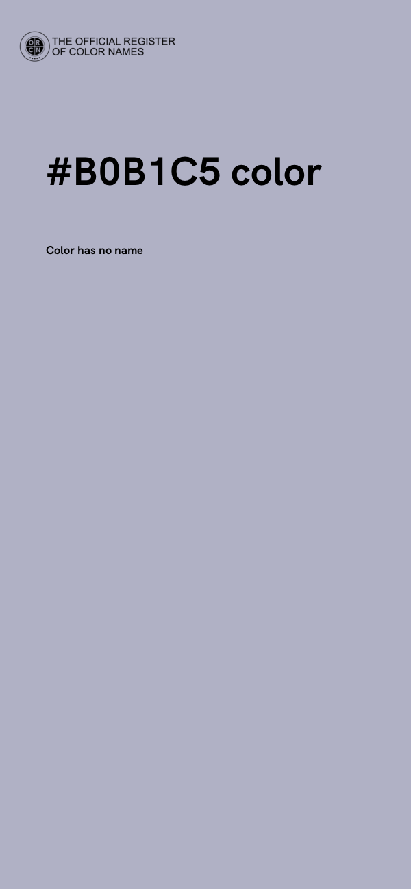 #B0B1C5 color image