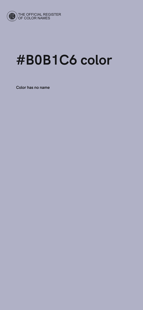 #B0B1C6 color image