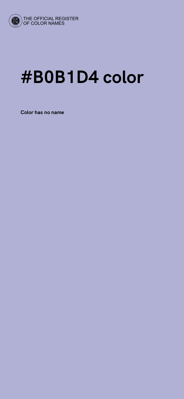 #B0B1D4 color image