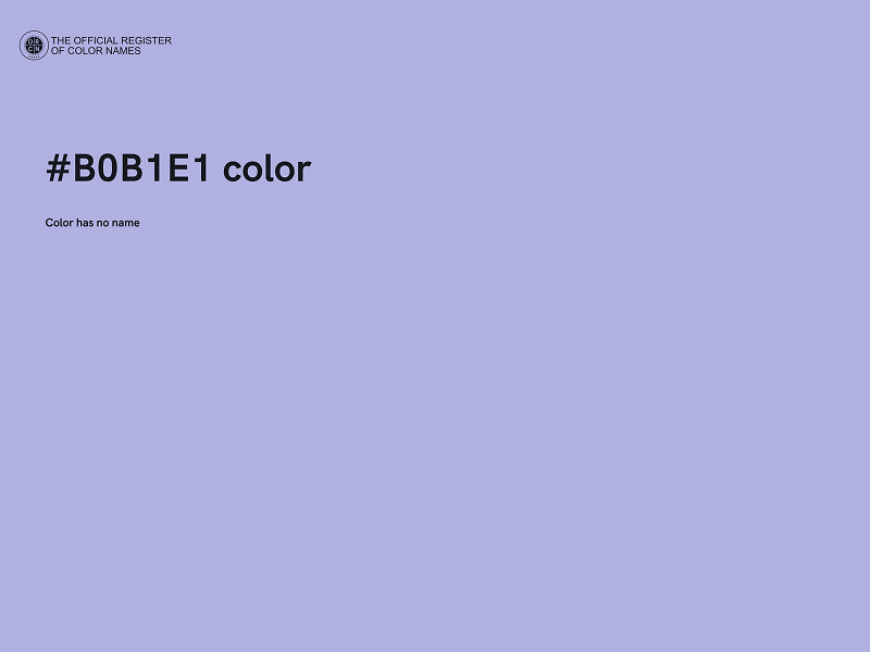 #B0B1E1 color image