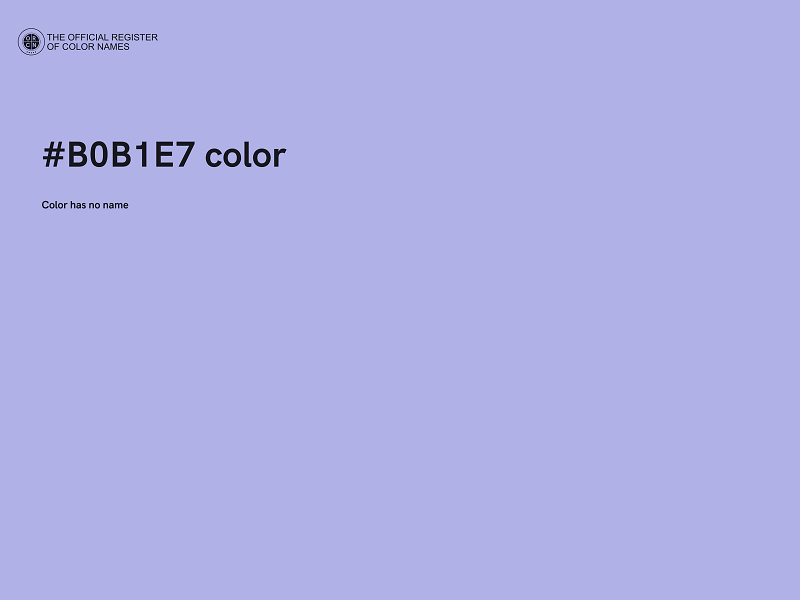 #B0B1E7 color image