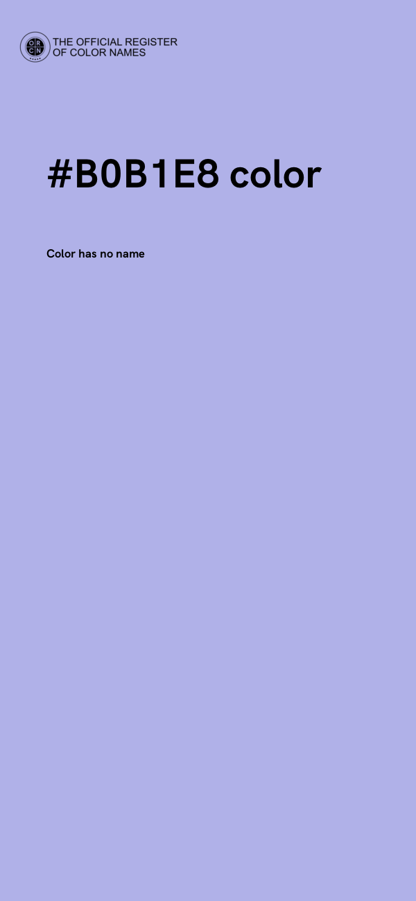 #B0B1E8 color image