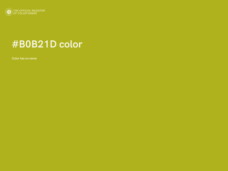 #B0B21D color image