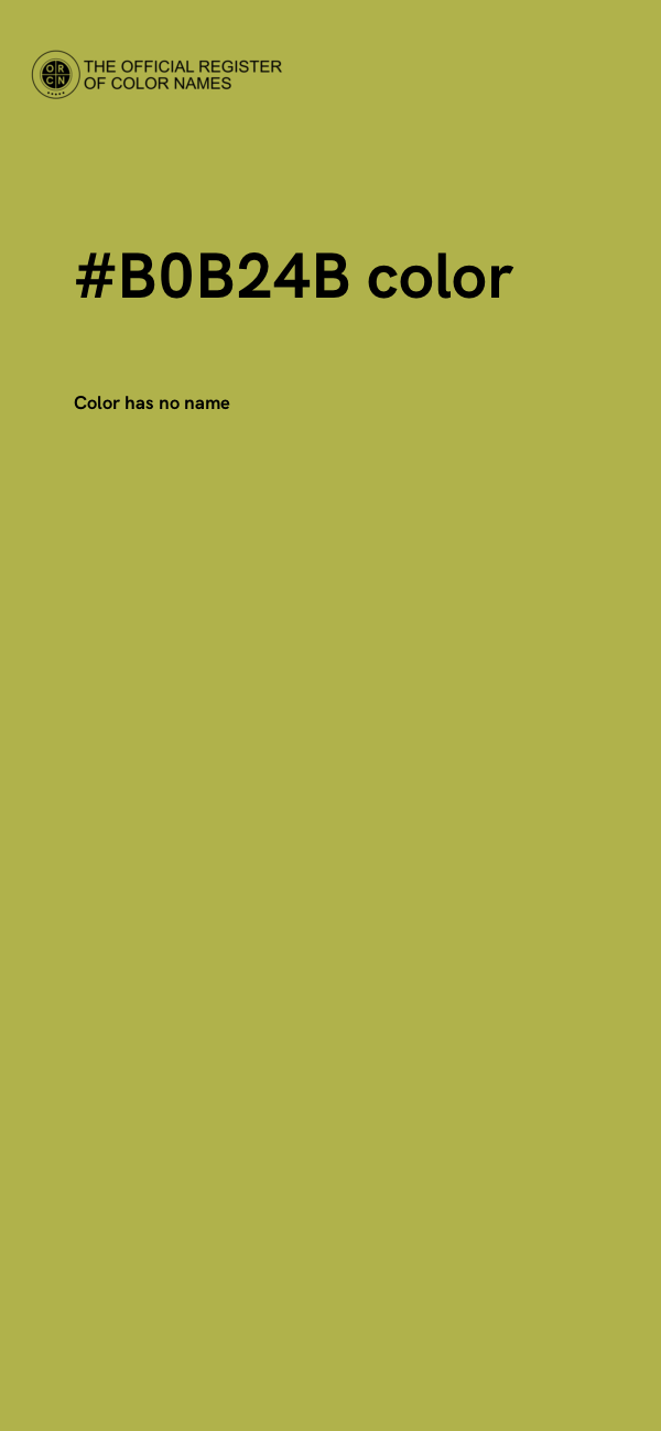 #B0B24B color image