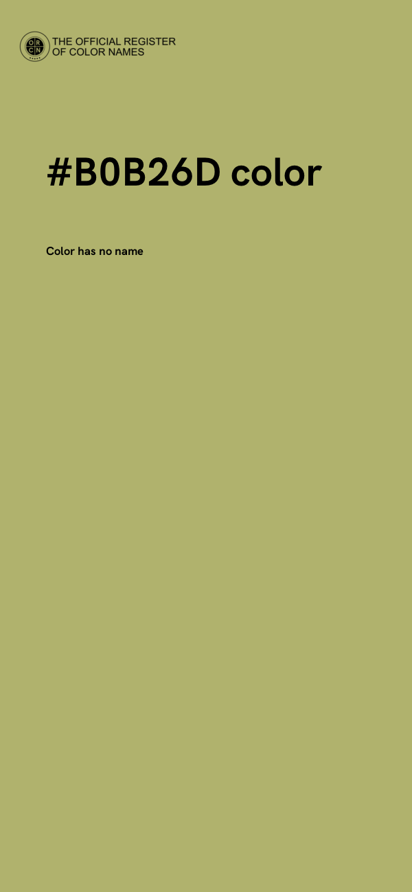 #B0B26D color image