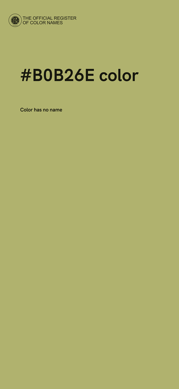 #B0B26E color image