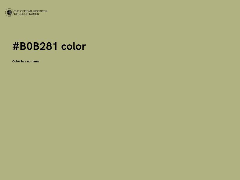 #B0B281 color image