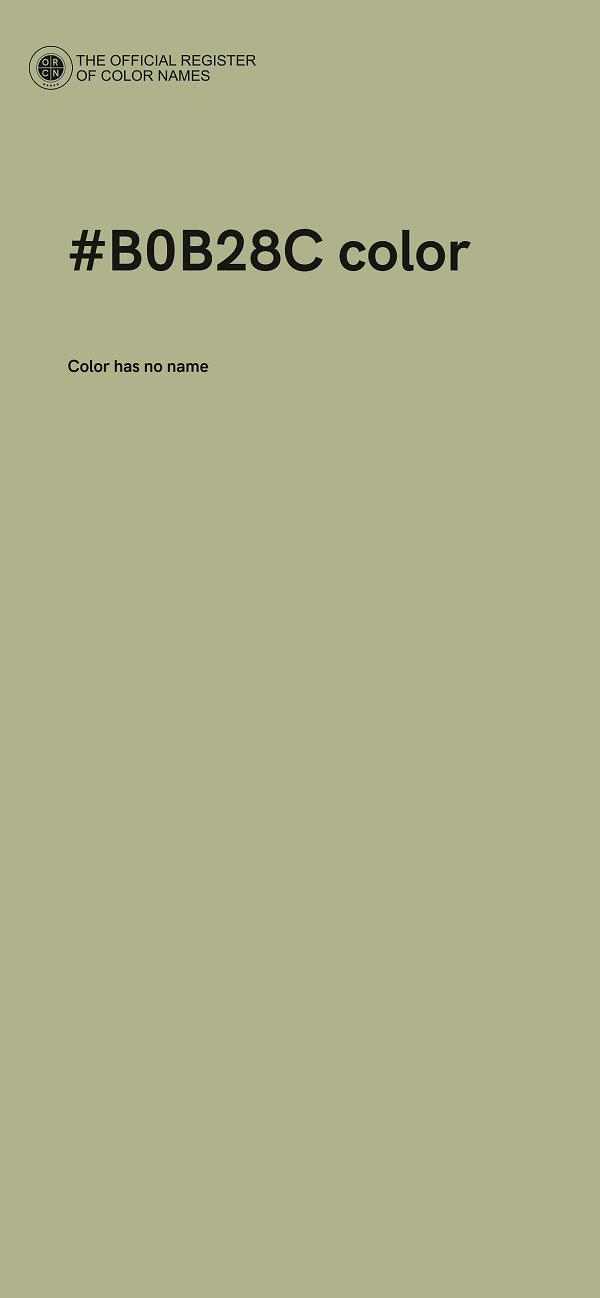 #B0B28C color image