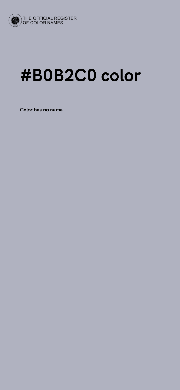 #B0B2C0 color image