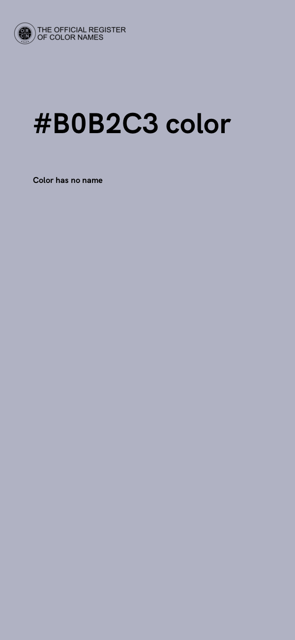 #B0B2C3 color image