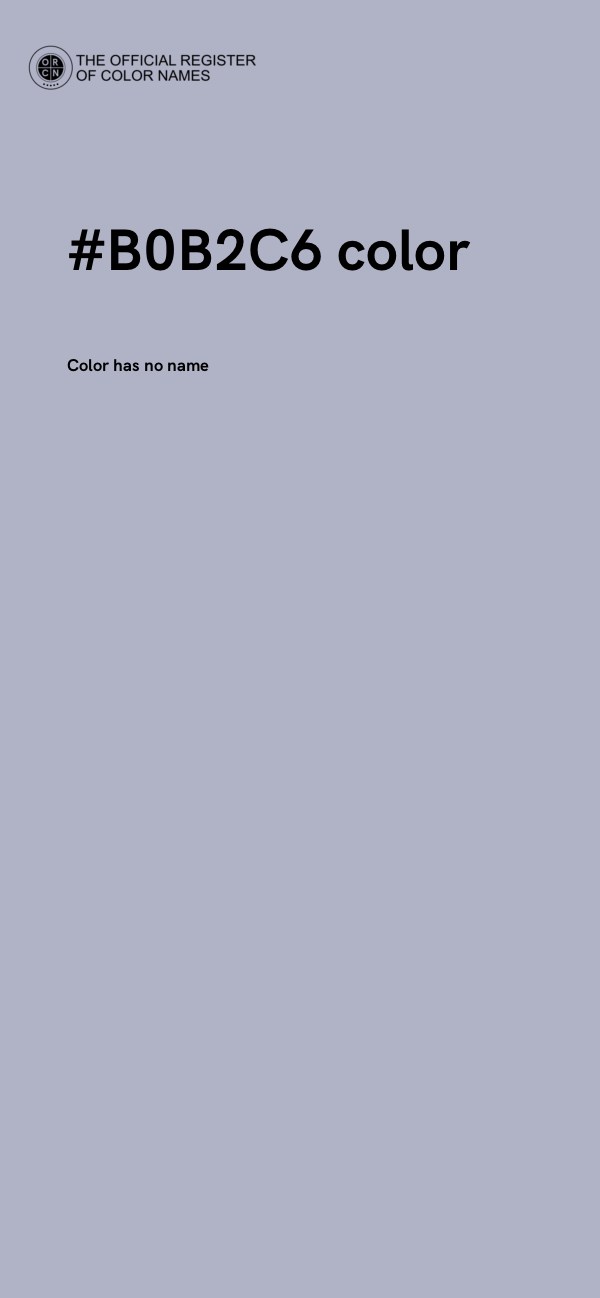 #B0B2C6 color image