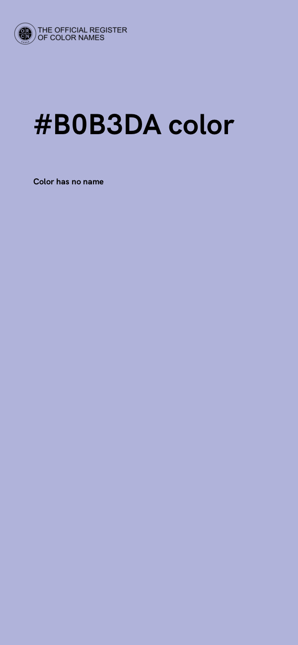 #B0B3DA color image