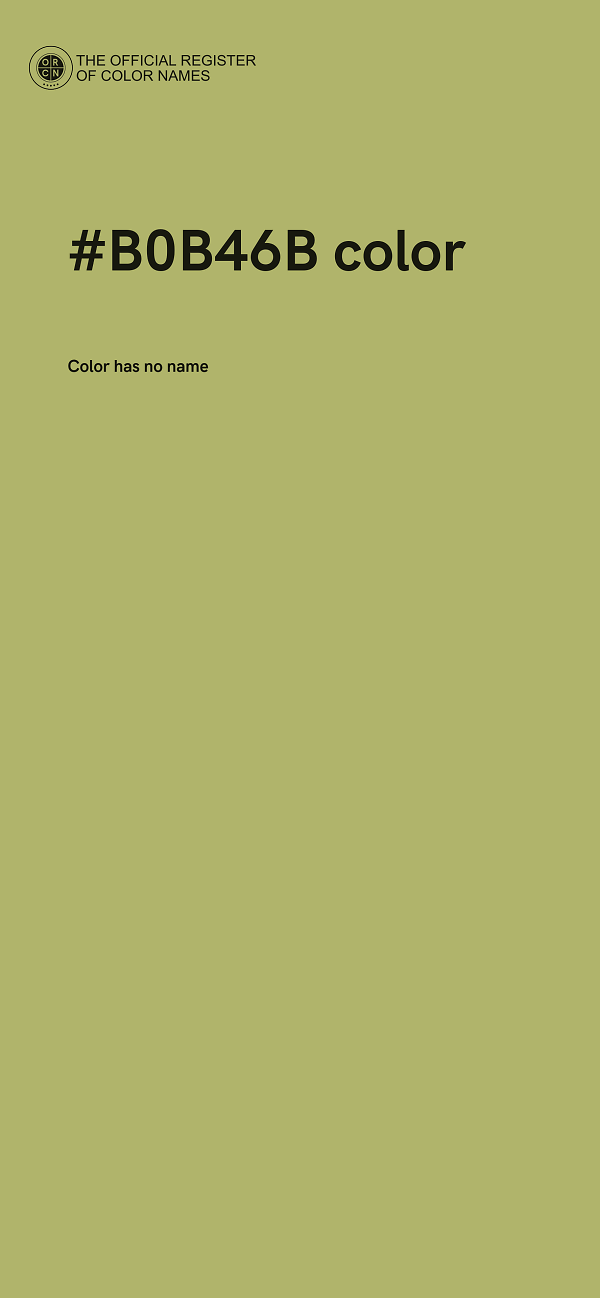 #B0B46B color image