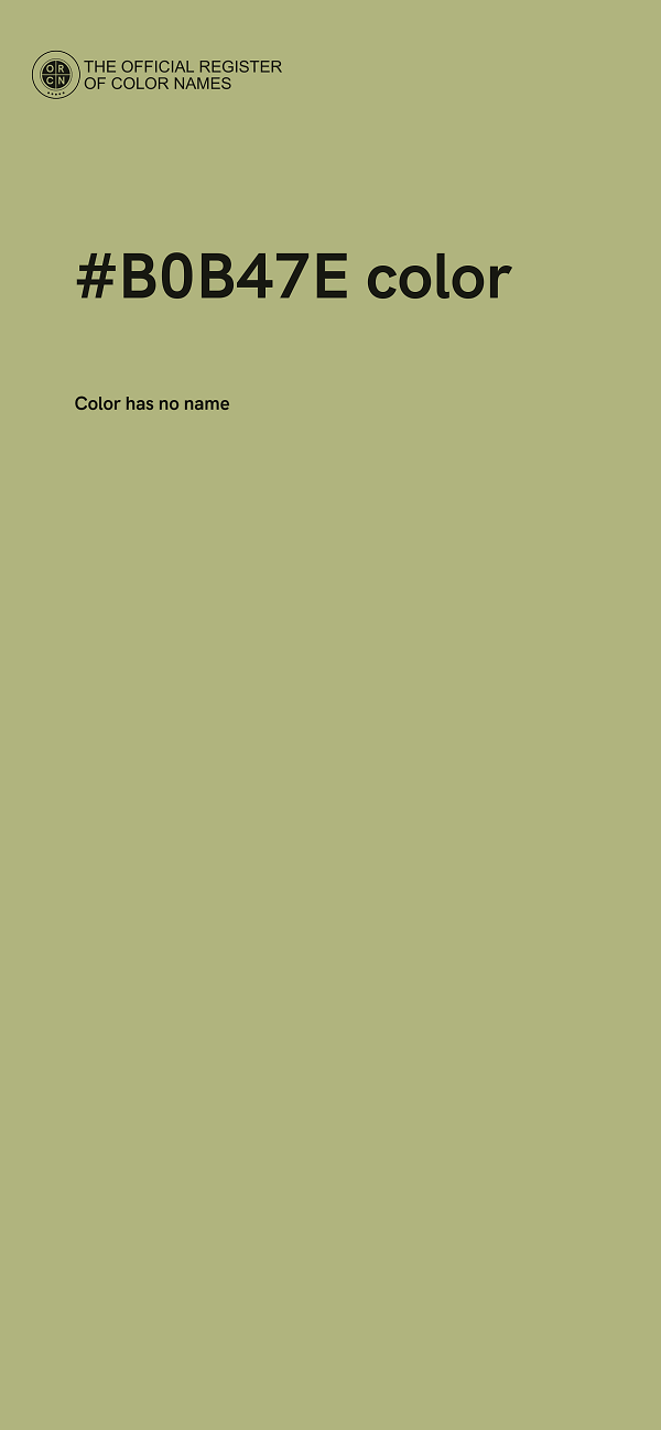 #B0B47E color image