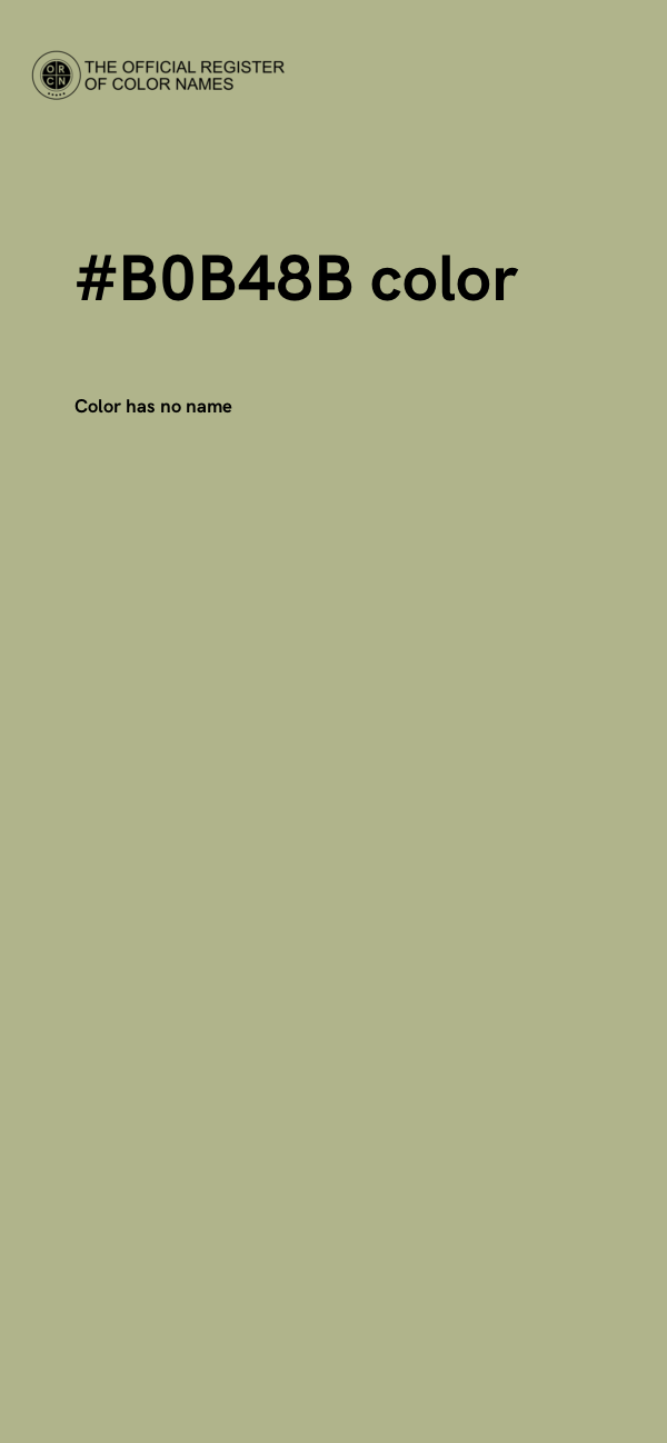 #B0B48B color image