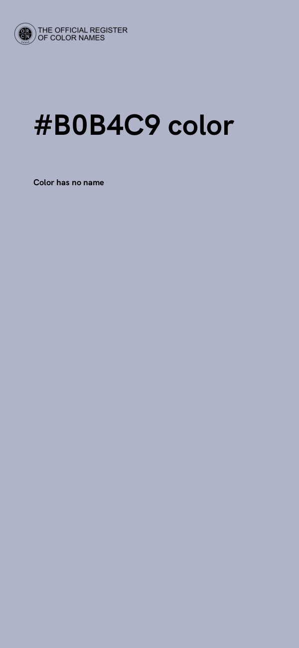 #B0B4C9 color image