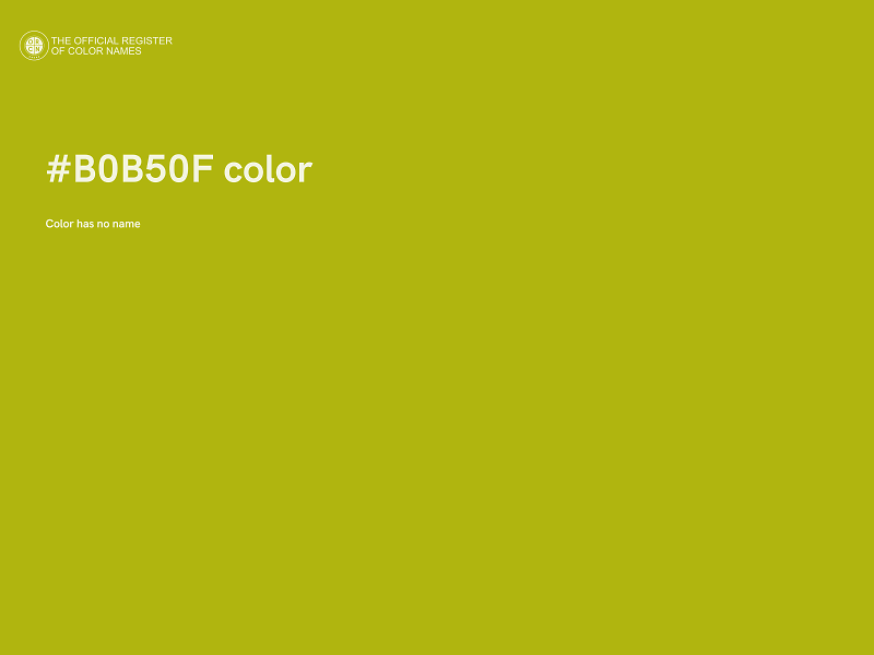 #B0B50F color image