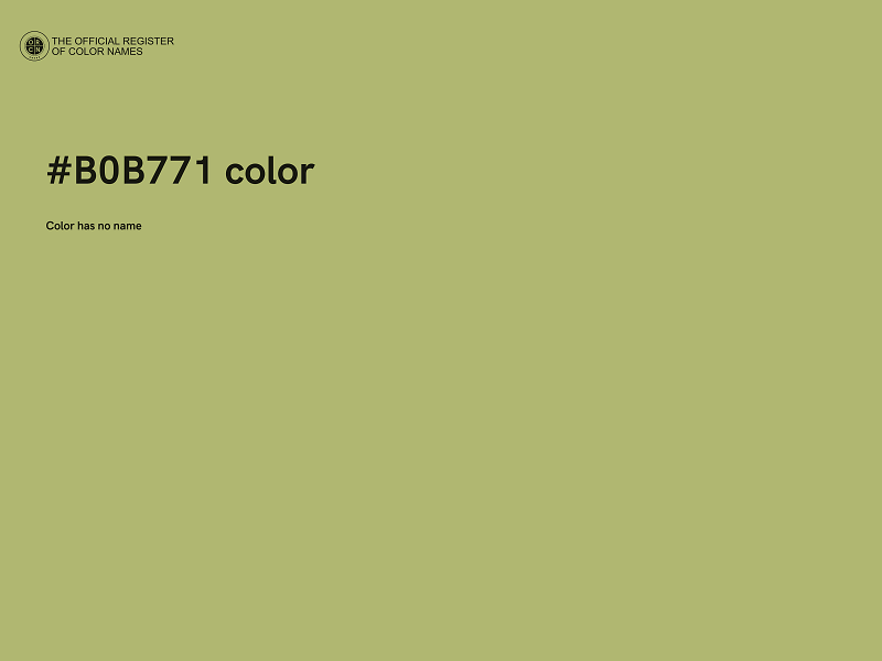 #B0B771 color image