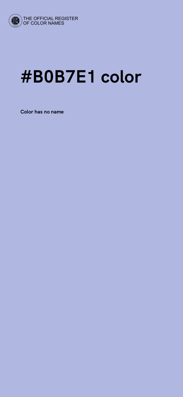 #B0B7E1 color image