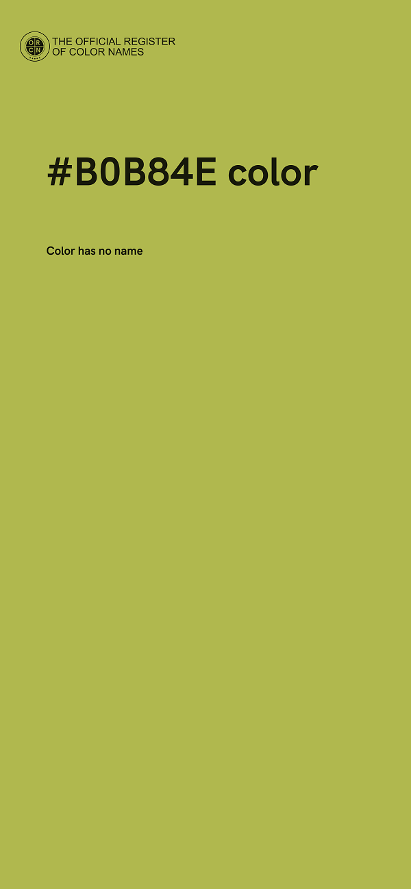 #B0B84E color image