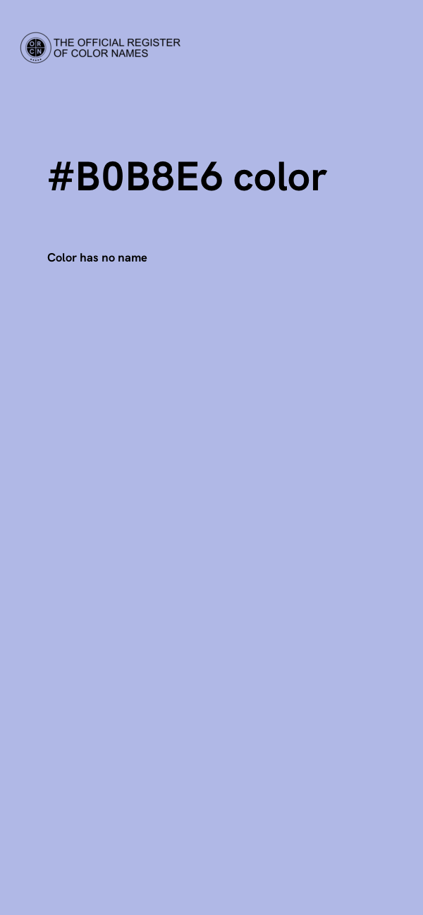 #B0B8E6 color image