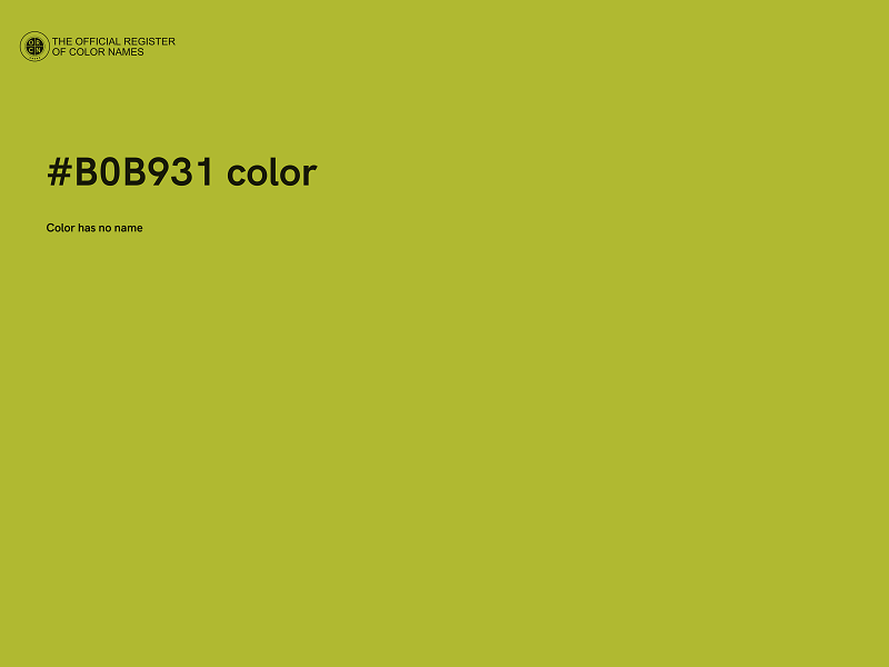#B0B931 color image