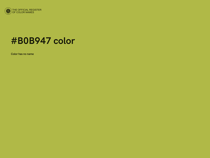 #B0B947 color image